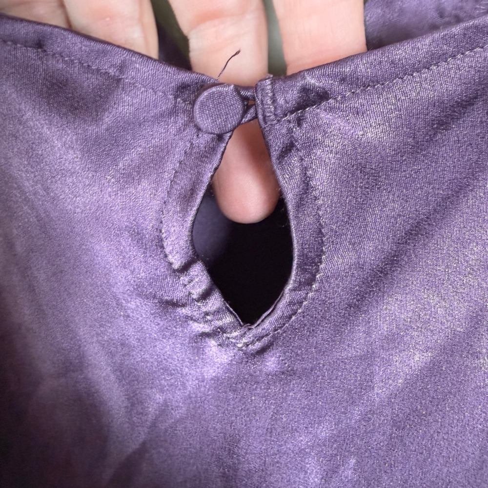 Victoria's Secret Purple Slip Dress Chemise Large - Picture 4 of 9
